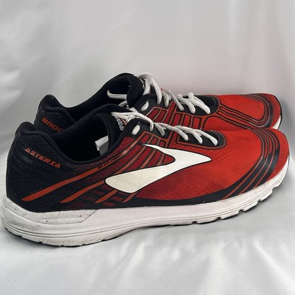 Brooks Asteria Running Shoes Mens 12 D 45 Red Black Athletic Trainer Lightweight main image 3